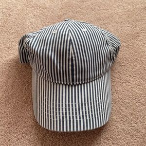 Striped baseball cap